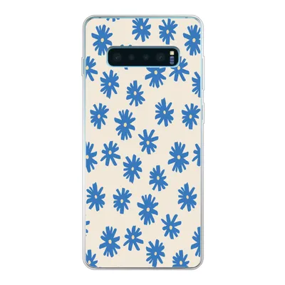 Produktbild von MuchoWow® Handyhülle Schutzhülle Hülle für Samsung Galaxy S10 Plus Blume - Muster - Minimalismus Silikon Softcase Handy Hülle - Schutzhülle