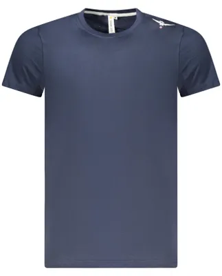Produktbild von Kurzarm T-Shirt Blau - Rundhals & Logo-Druck für Herren
