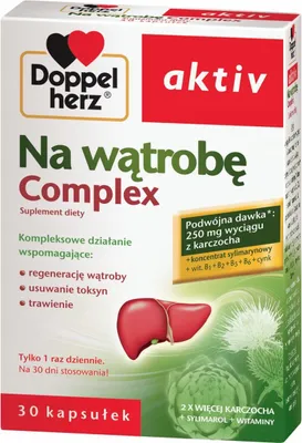 Immagine prodotto di Capsule epatiche Doppelherz - Supporto nutrizionale per il fegato - Confezione da 30 capsule.