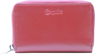 Produktbild von Esquire Geldbörse Silk 02 Zip Wallet Red dunkelrot