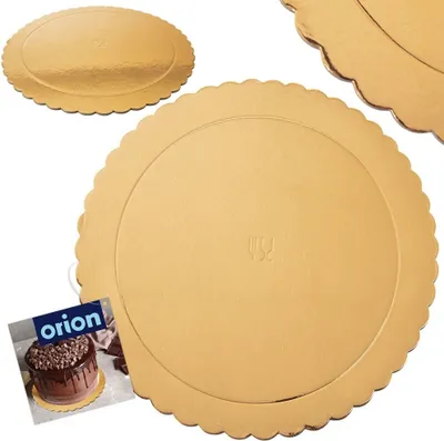 Produktbild von Orion Tortenboden Tortenplatte Tortenpappscheibe Kuchenplatte Gold 30 cm