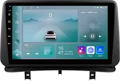 Obrázok produktu pre Autorádio s Bluetooth, CarPlay, kompatibilné s Apple a Android, stereo systém, navigácia, automobilový navigačný systém, pre Renault Clio 3 (2005–2014)