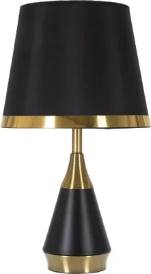 Zdjęcie produktu dla Lampa stołowa o Ferretti Blacky E27 Ø 28x50 cm czarne złoto