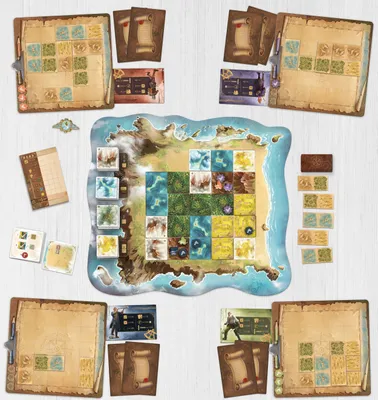 Produktbild von SitDown! | Maps of Misterra | Strategiespiele & Gesellschaftsspiele für Erwachsene und Jugendliche | Brettspiele und Logikspiele | Familienspiele für 1 bis 4 Spieler ab 10 Jahren