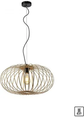 Immagine prodotto di Lampada a sospensione, legno naturale, H 120 cm