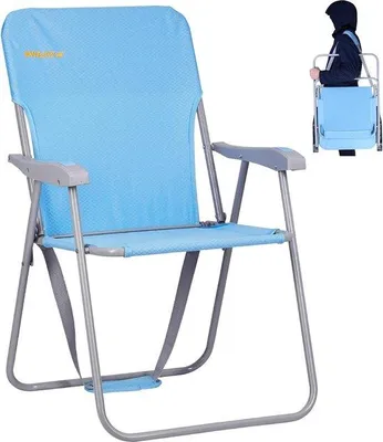 Produktbild von Famanu Klappstuhl leicht tragbar - stabil und langlebig für Garten, Balkon und Outdoor