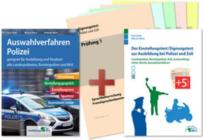 Produktbild von Auswahlverfahren und Einstellungstest Polizei - alles in einem Paket