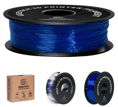 Image de Filament pour imprimante 3D, matériau TPU souple, bobine de 1 kg, bleu
