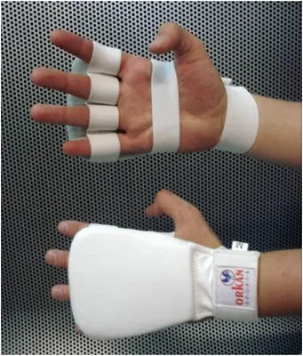 Produktbild von Orkan Karatehandschutz Leder L