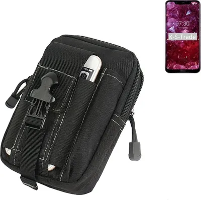 Produktbild von K-S-Trade Gürtel Tasche kompatibel mit Nokia X7 Gürtel-Tasche Holster Schutz-Hülle Handy Hülle Smartphone outdoor Handy-Hülle schwarz