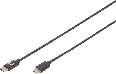 Image de DIGITUS USB 2.0 Anschlusskabel Typ C -C  M/M       3.0m,  sw