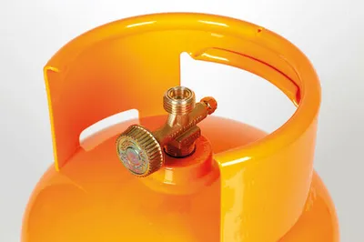 Image de Bouteille de gaz LPG, sortie verticale du robinet de gaz, raccord W20 x 1/14" gauche, poids extérieur - 5 Kg (12 L)