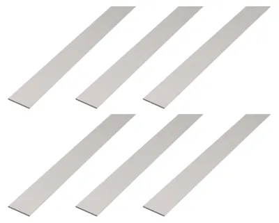 Produktbild von Alberts 6 x Flachstange, Aluminium, silberfarbig eloxiert, 30 x 2 mm, Länge 2 m