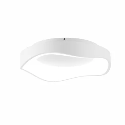 Image de Plafonnier LED moderne nordique « ARINA » en métal blanc – 36W, lumière sélectionnable 3000K/4000K/6000K, Ø40 cm