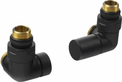 Immagine prodotto di Sapho Corner - Set di valvole triassiali di collegamento, versione destra, nero opaco CP130BS