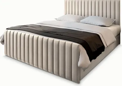 Produktbild von Masseno Boxspringbett ARION 180x200 cm Komplett-Set mit Bonell Matratze und Topper, Polsterbett mit Bettkästen -Beige, PAROS 02