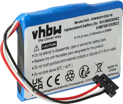 Produktbild von vhbw Akku kompatibel mit Navman N20 GPS Navigation Navi (1200 mAh, 3,7 V, Li-Ion)
