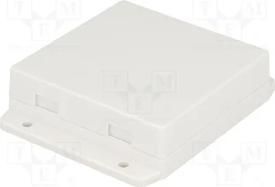 Immagine prodotto di 1x Alloggiamento: universale. Dimensioni: X: 80,6 mm, Y: 80 mm, Z: 23,5 mm. Modello: NUB808023WH, universale