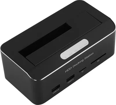 Obrázok produktu pre Dokovacia stanica USB3.0 na externý pevný disk SATA pre 2,5/3,5" HDD Podpora SD/TF karty
