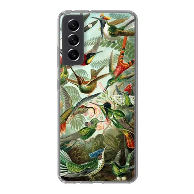 Produktbild von MuchoWow® Handyhülle Schutzhülle Hülle für Samsung Galaxy S21 FE Trochilidae - Alte Meister - Kunst Silikon Softcase Handy Hülle - Mobiltelefonhülle