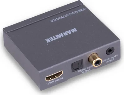 Produktbild von HDMI Extractor Konverter - Marmitek Connect AE14 - HDMI Konverter - 4K Audio Extractor - ARC - Audio Signal aus HDMI Kabel - Audio Return Channel verwenden auf Audiosystem ohne ARC, Anthrazit