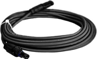 Produktbild von 2m solární prodlužovací kabel 4mm² se solárními zástrčkami MC4 černý