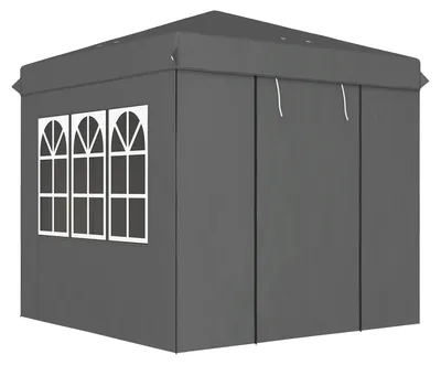 Productafbeelding van Outsunny paviljoen, 2,5x2,5 meter, waterafstotend, stabiel, wintervast, opklapbaar