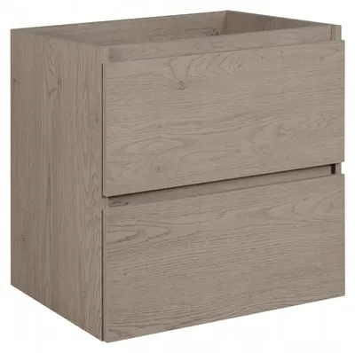 Zdjęcie produktu dla Szafka Łazienkowa Wisząca Pod Umywalkę 60X46 Cm Simon Dąb Ciemny Laminowana