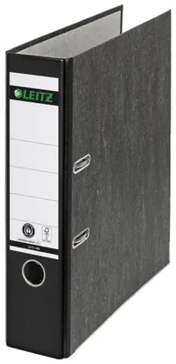 Productafbeelding van Leitz 1080-50-95, A4 ordner, "Wolkenmarmor" design, 80 mm, zwart