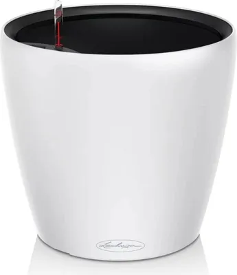 Obrázek produktu pro LECHUZA CLASSICO Color LS 21, Oválný květináč, Volně stojící, Plast, Bílá, Kuželovitý, Vnitřní/venkovní