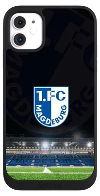 Produktbild von NIVOCASE Handyhülle für Apple iPhone 11 Hülle NIVOpure Case Schwarz Stadion 1. FC Magdeburg 1. FCM
