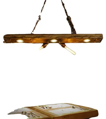 Productafbeelding van Hanglamp, vintage-stijl, in hoogte verstelbaar, bruin