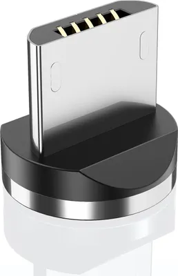 Produktbild von CaseMe 1m Magnet Ladekabel Magnetisch für iPhone Samsung Huawei Sony LG HTC Micro USB Schwarz 1 meter