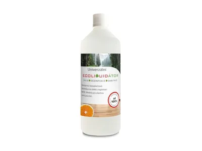 Obrázek produktu pro Ecoliquid ECOLIQUIDÁTOR, univerzální čisticí a dezinfekční prostředek, pomeranč, 1 l