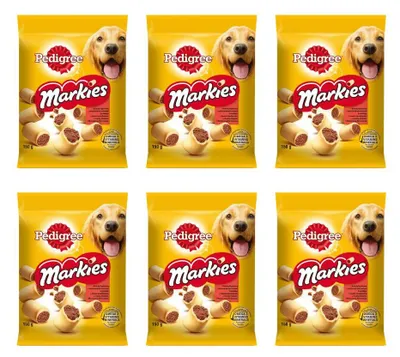 Zdjęcie produktu dla Przysmak Pedigree Markies 6x 150g kruche ciasteczka z kością szpikową