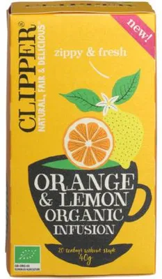Productafbeelding van Clipper Orange & lemon infusion  (20 stuks)