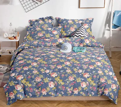 Produktbild von Flanellbettwäsche 200x220 Baumwolle Blumen