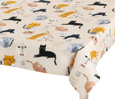 Produktbild von Tischdecke ADÉLA - 100x100 cm - Beige,Schwarz,Grau,Gelb
