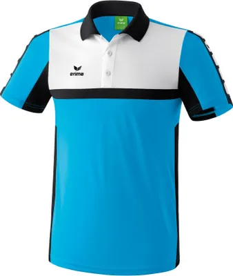 Produktbild von Erima CLASSIC 5-CUBES Poloshirt Kinder curacao/schwarz/weiß 140