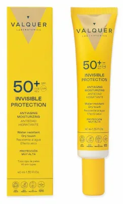Image de Crème solaire pour le visage Valquer Spf 50 40 ml Blanc
