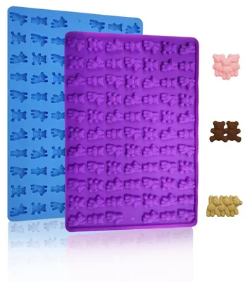 Silikon-Bärenformen, 152 Mini-Bärenformen für Schokolade & Süßigkeiten