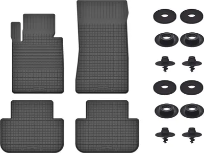 Produktbild von Gummimatten Mit Stoppern Für: Mercedes G W461 (1978-2008) Schwarz Set