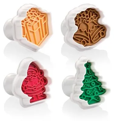 Immagine prodotto di Tescoma tagliabiscotti con timbro per biscotti Set di 4 stampi per biscotti natalizi