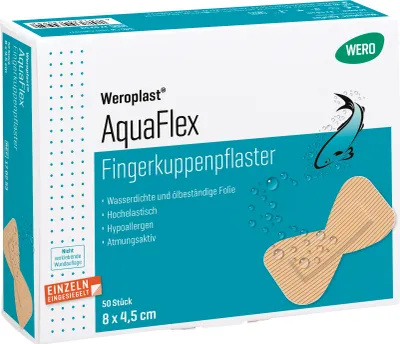 Produktbild von Weroplast AquaFlex Fingerkuppenpflaster, 50 Stk/Pkg