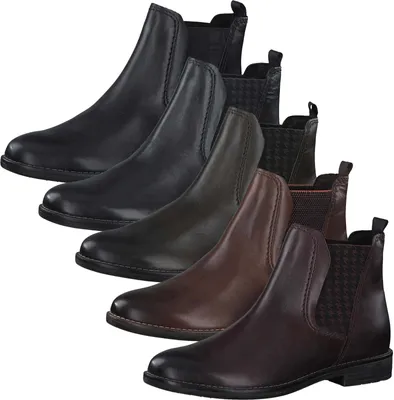 Produktbild von MARCO TOZZI Damen Chelsea Boots Leder Stiefeletten 2-25366-27, Größe:37 EU, Farbe:Braun