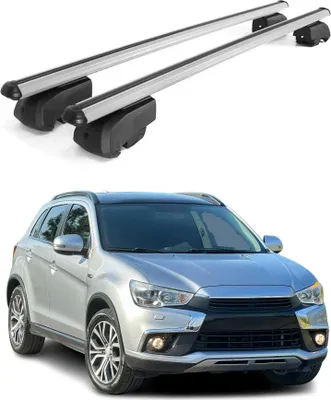 Obrázok produktu pre Priečne strešné nosiče pre Mitsubishi ASX 2010–2023, hliník, šedá, ABE