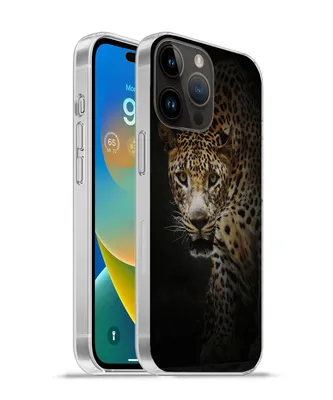 Produktbild von MuchoWow® Handyhülle Schutzhülle Hülle für Apple iPhone 14 Pro Max Leopard - Wilde Tiere - Licht Silikon Softcase Handy Hülle - Hardcover