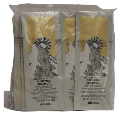 Image de Davines Naturaltech Purifying Shampoo, shampooing pour le cuir chevelu, 12 ml