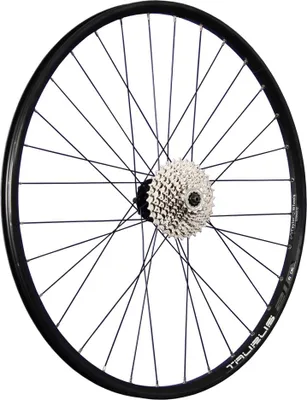 Produktbild von 29 Zoll Laufrad Hinterrad geöst Shimano Cues FH-QB400 6 Loch Disc Set mit 9 fach Kassette