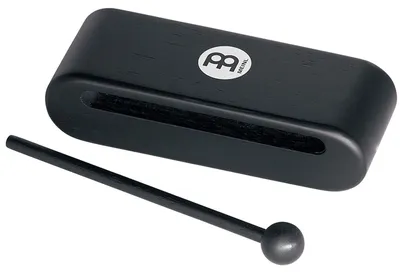 Produktbild von Holzblock Woodblock Percussion - 19 cm - Rubberholz - Schwarz - Klein mit Holzschlegel
